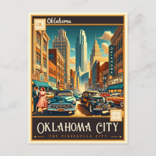 Postal Oklahoma City, Oklahoma | Vintage (Anverso)