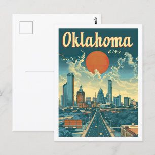 Postal Oklahoma City USA Famoso lugar de viaje
