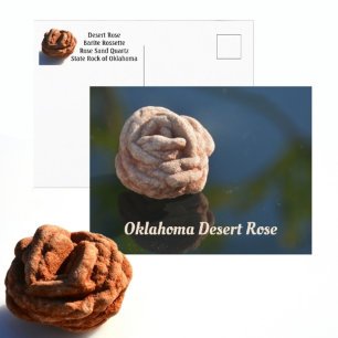 Postal Oklahoma Desert Rose Roca Estatal Fotográfica