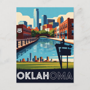 Postal Oklahoma EE. UU. Ruta 66 Americana de carretera Vi