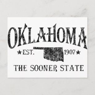 Postal Oklahoma - El Estado de los Pioneros