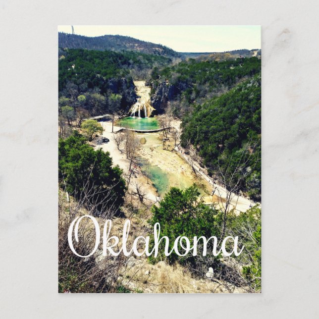 Postal Oklahoma Postcard Turner Falls (Anverso)