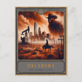 Postal Oklahoma | Postcarta de arte gótico