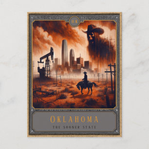 Postal Oklahoma   Postcarta de arte gótico