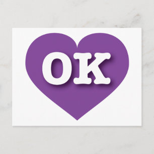 Postal Oklahoma Purple Heart - Amo OK