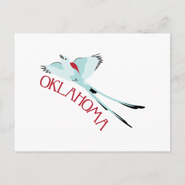 Postal Oklahoma Scissortail (Anverso)