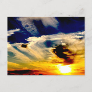 Postal Oklahoma Sunset