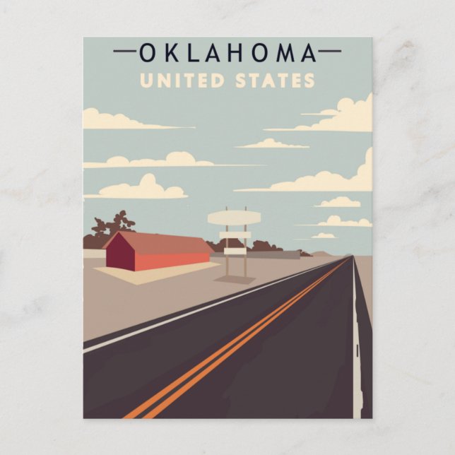 Postal Oklahoma Vintage Travel tulsa usa (Anverso)