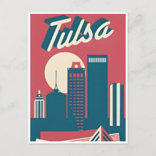 Postal Oklahoma Vintage Travel tulsa usa