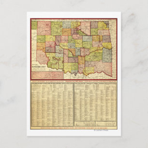 Postal OklahomaMapa panorámicoOklahoma