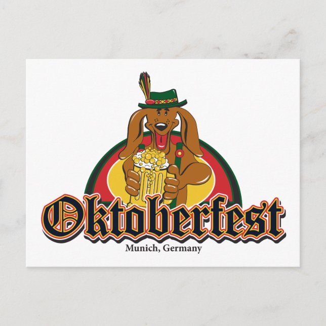 Postal Oktoberfest Doxie Beer (Anverso)