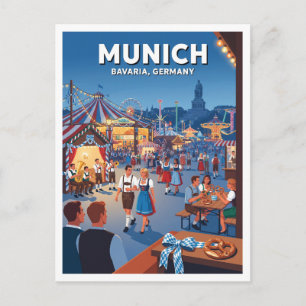 Postal Oktoberfest en Theresienwiese Múnich Alemania