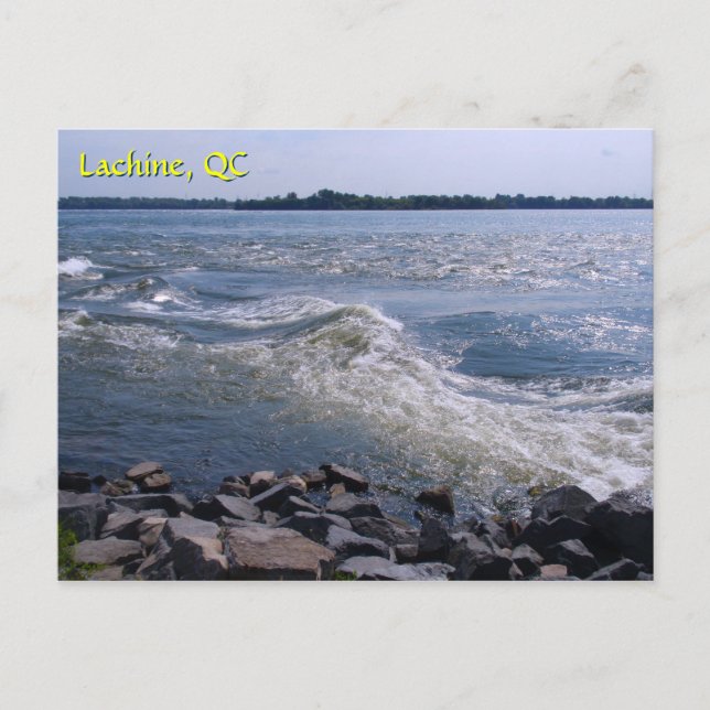 Postal Ola constante de Lachine Rapids (Anverso)