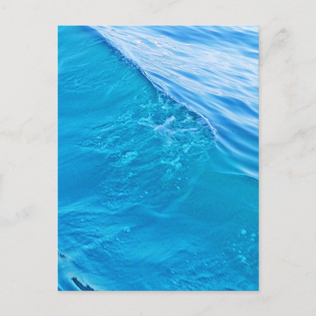 Postal Ola de agua azul (Anverso)