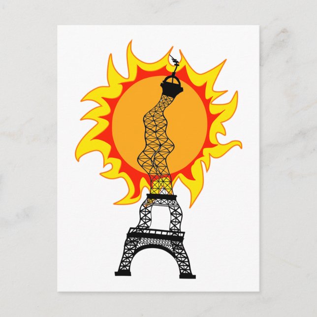 Postal Ola de calor europea (Anverso)