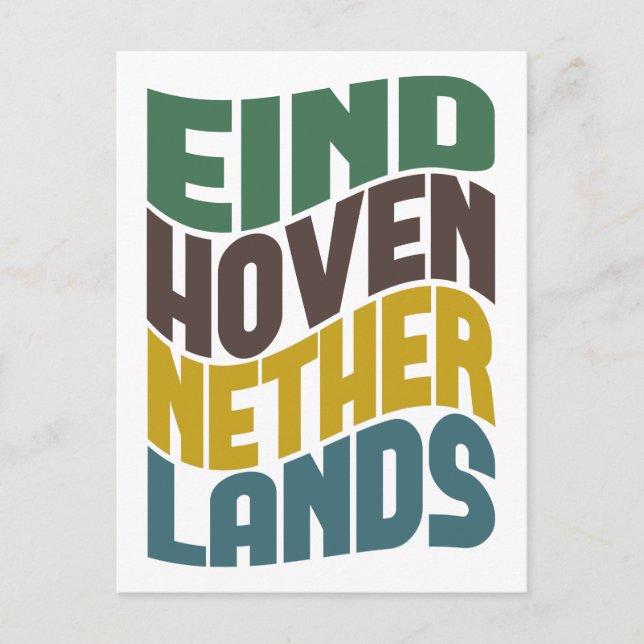 Postal Ola retro de Eindhoven Netherlands (Anverso)