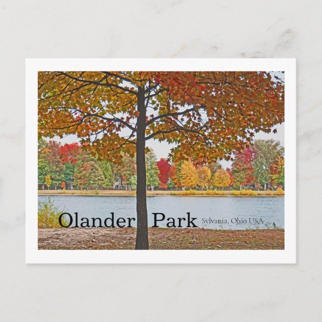 Postal Olander Park, Sylvania, Ohio USA/Otumn Colours (Anverso)