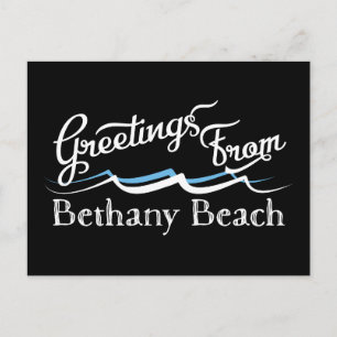 Postal Olas de agua de Bethany Beach