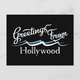 Postal Olas de agua de Hollywood
