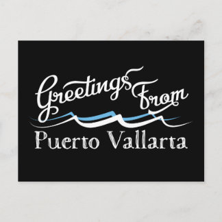 Postal Olas de agua de Puerto Vallarta
