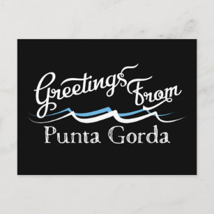 Postal Olas de agua de Punta Gorda