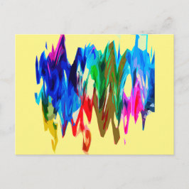 Postal Olas de colores