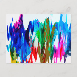 Postal Olas de colores