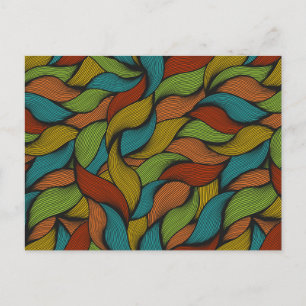 Postal Olas de colores