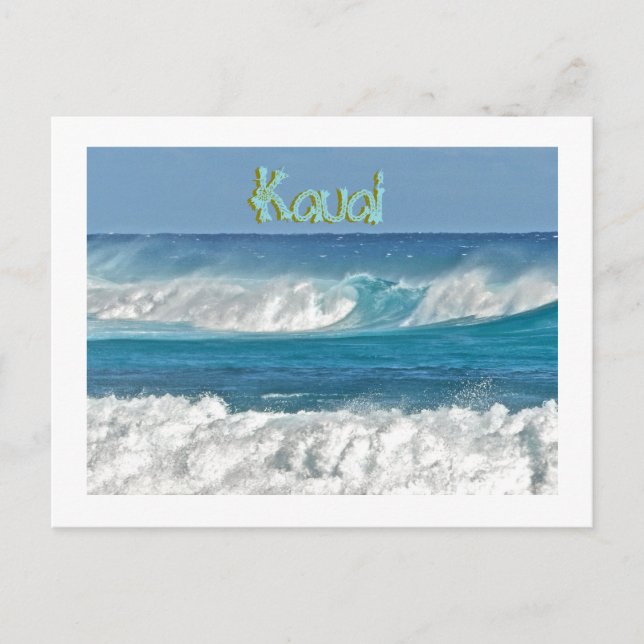 POSTAL OLAS DE KAUAI (Anverso)
