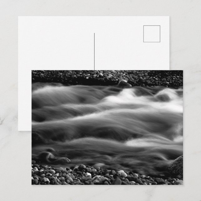Postal Olas de larga exposición (Anverso / Reverso)