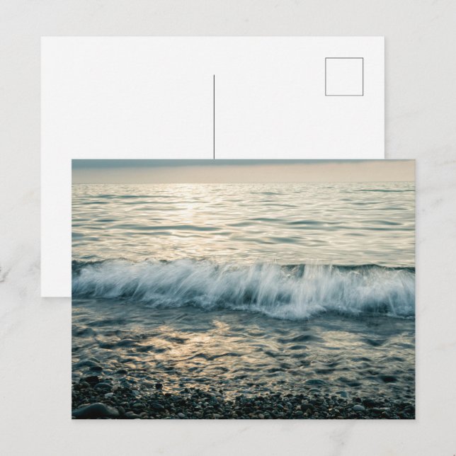 Postal Olas de mar relajantes (Anverso / Reverso)