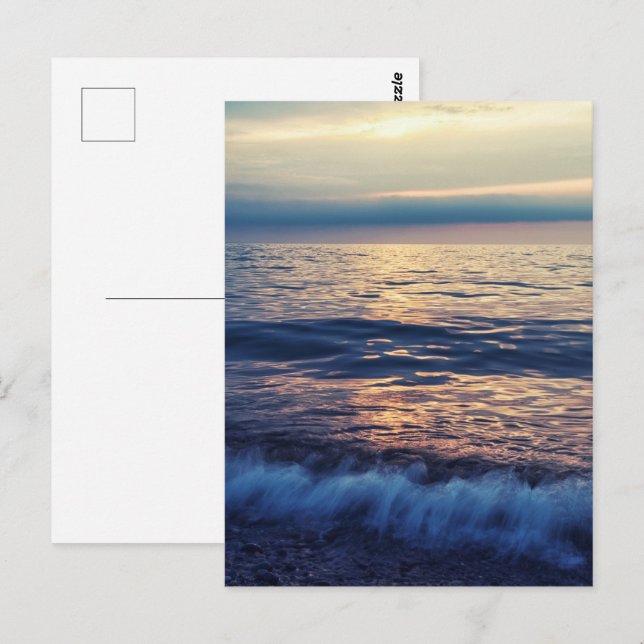 Postal Olas de mar relajantes (Anverso / Reverso)