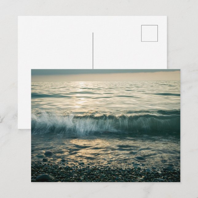 Postal Olas de mar relajantes (Anverso / Reverso)