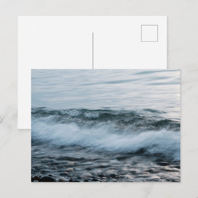 Postal Olas de mar relajantes (Anverso / Reverso)