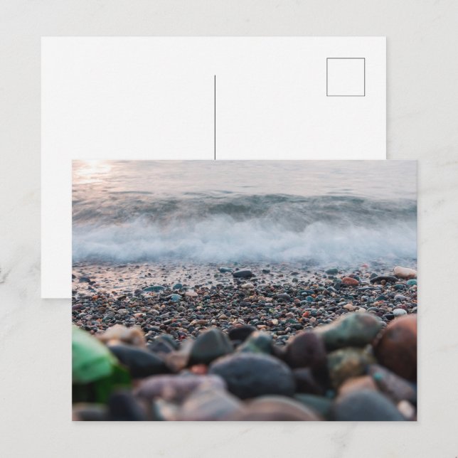 Postal Olas de mar relajantes (Anverso / Reverso)