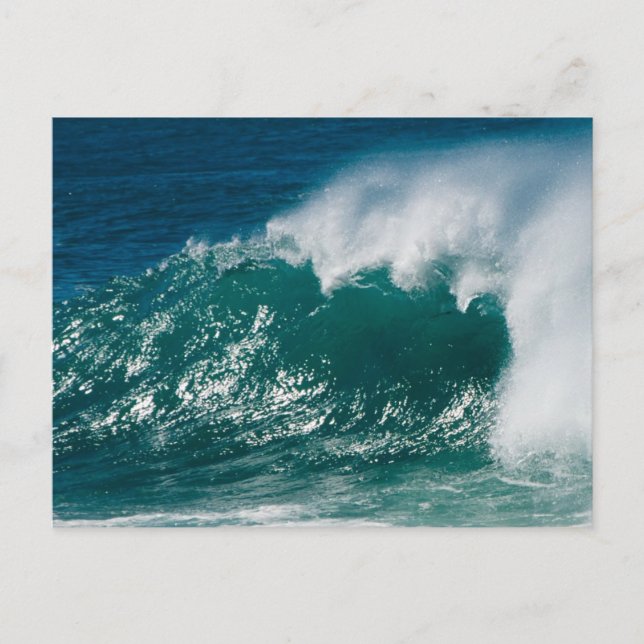 Postal Olas de Oahu (Anverso)