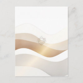 Postal Olas del desierto calmo con esencia de Fennec | Se