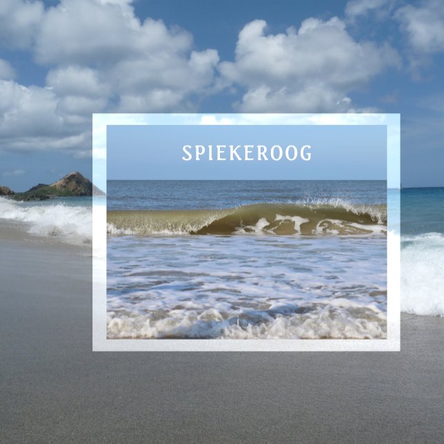 Postal Olas del Mar del Norte chocando Spiekeroog (Subido por el creador)