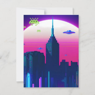 Postal Olas nocturnas y Vapor Daze