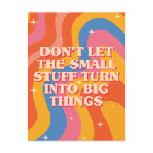 Olas Retro Groovy Con Mantra de Mindfulness