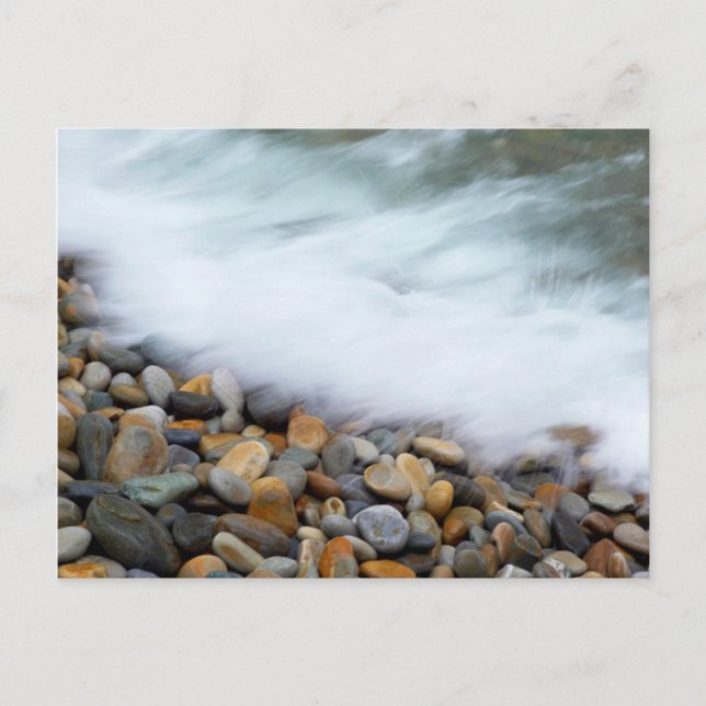 Postal Olas rompiendo sobre guijarros, Tsitsikamma (Anverso)