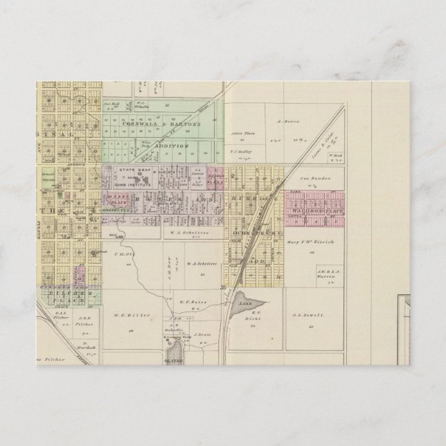 Postal Olathe, condado de Johnson, Kansas (Anverso)