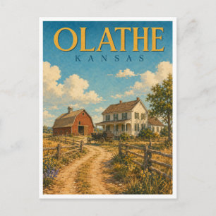 Postal Olathe Kansas Mahaffie Farm GeoSaga