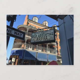 Postal Old Absinthe House New Orleans Louisiana Souvenir