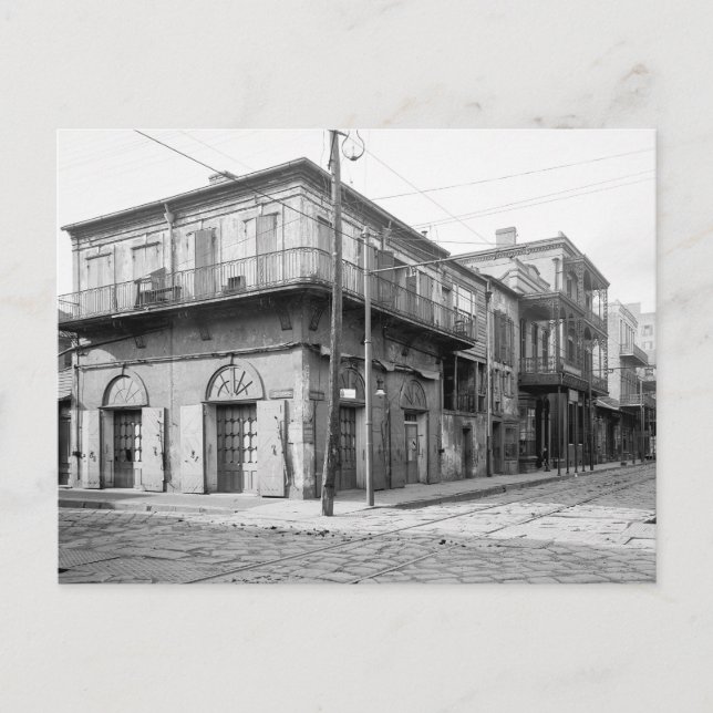 Postal Old Absinthe House, Nueva Orleans: 1906 (Anverso)