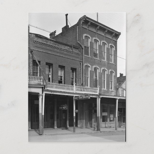 Postal Old Bar, Virginia City, Story, NV (Anverso)