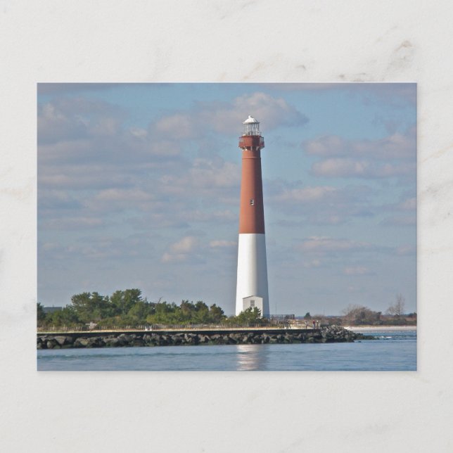 Postal "Old Barney" Barnegat Lighthouse LBI NJ (Anverso)