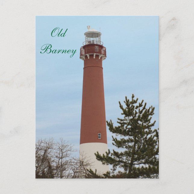 Postal Old Barney Lighthouse NJ (Anverso)