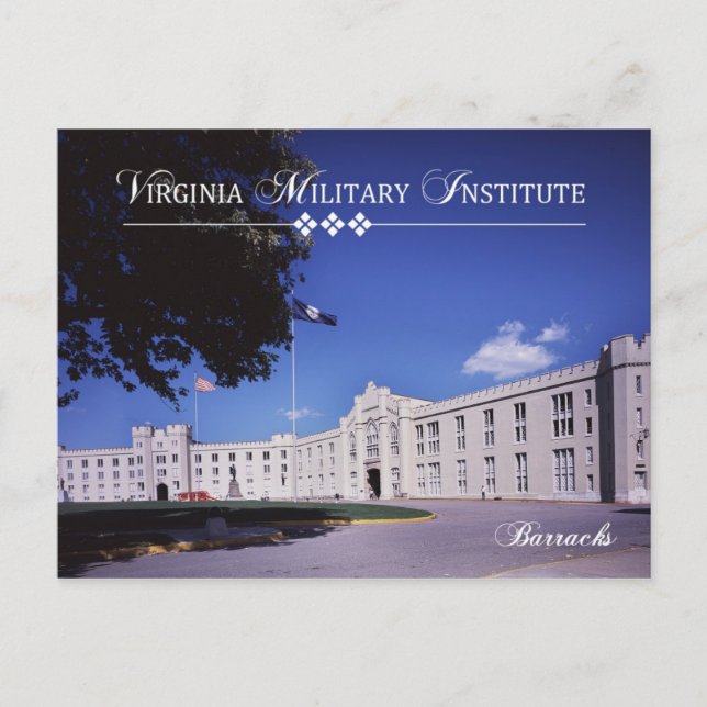 Postal Old Barracks, Instituto Militar de Virginia (VMI) (Anverso)