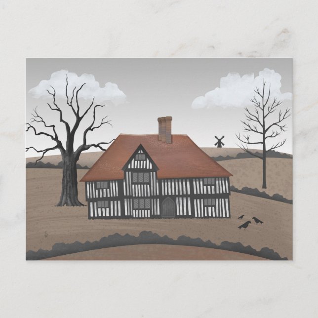 Postal Old Crow Manor (Anverso)